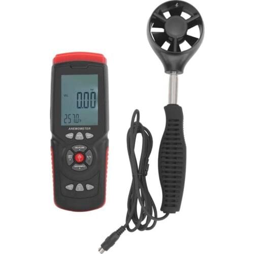 GT8913 Wind Speed Gauge Anemometer Industrial Digital Wind Speed Temperature Humidity Meter Tester