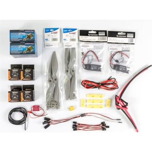Power Combo for MyTwinDream 1800mm FPV Plane =for your easy build, including the motors, ESCs, Propellers, Servos and Cables etc