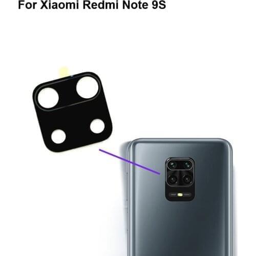 2PCS High quality For Xiaomi Redmi Note 9S Back Rear Camera Glass Lens test good For Xiao mi Redmi Note 9 S Replacement Note9S