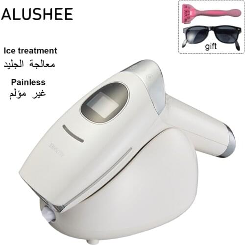 ALUSHEE IPL Laser Hair Removal Machine Professional Ice Cool Photon Laser Epilator Depilation Hair Remover For Women Men