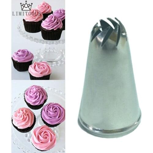 LIMITOOLS Stainless Steel Drop Flower Tips Cake Nozzle Cupcake Sugar Crafting Icing Piping Nozzles Pastry Tool Kitchen accessori