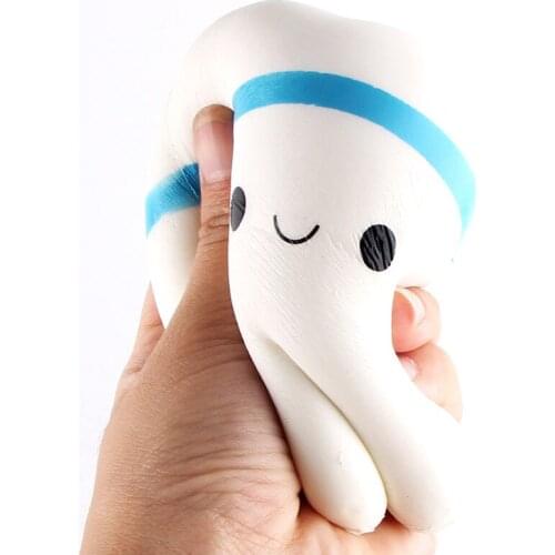 Simulation of Tooth Stress Relief Toy Cute Squishy Squeeze Toys Funny Gift for Friend Kids