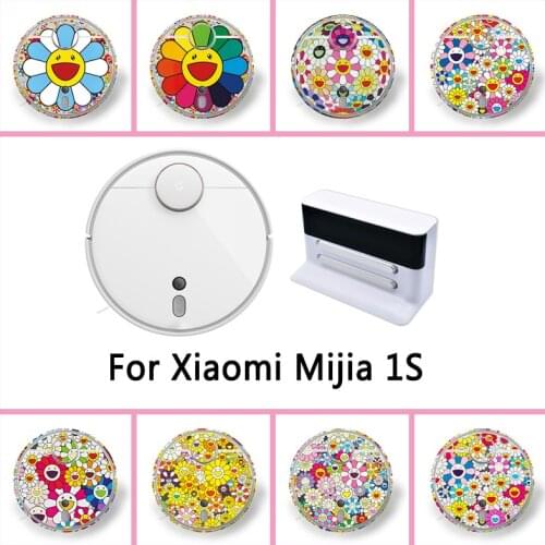 Provide Customized Custom Flower Sticker for Xiaomi Robot MiJia 1S Vacuum Cleaner Beautifying Protective Skin Accessories