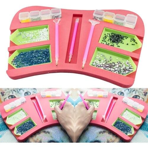 New 10pcs Diamond Painting Tool Tray Container Diamond Embroidery Accessory Convenience Tray Organizer Holder Mosaic