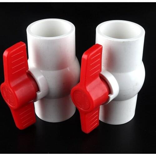 ID 20/25/32/40mm PVC Pipe Ball Valves Water Irrigation System Supply and Drainage Tube Quick Valve Water Pipe Connector Fittings