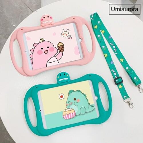Cartoon Kids Safe Cover for IPad 9.7 2017 2018 Mini Case for IPad 10.2 Air 2 9.7" Air3 10.5 Tablet Soft Silicon Stand Funda Case