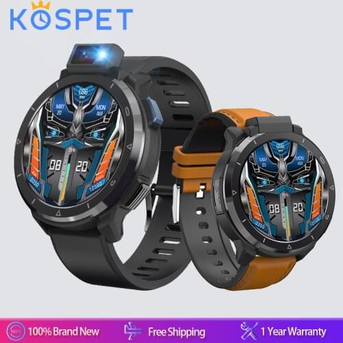 Smartwatch 2021 Kospet Optimus 2 Smart Watch Man 13MP 180°Flashlight Camera Sport Fitness Watch Women Wristwatch For Android IOS