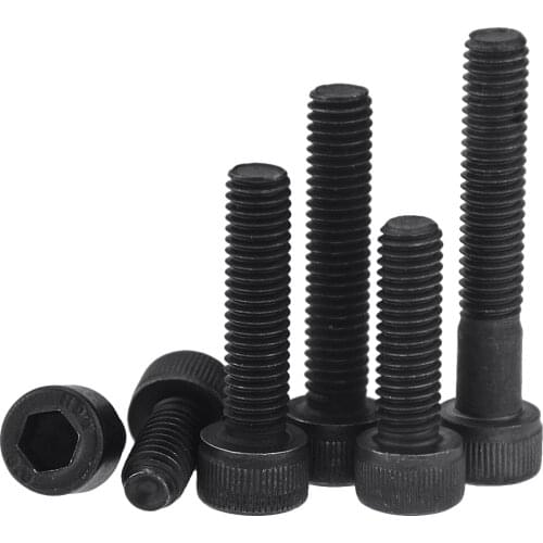 10PCS M3x4-60 10 20 30 40 50 DIN912 Grade 12.9 Allen Socket Head Screw Hexagon Socket Head Cap Screws Hex Socket Screw M3*4