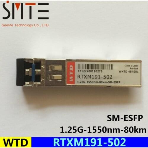 WTD RTXM191-502 SM-80KM-1550-1.25G-C fiber optical transceiver