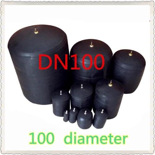 Closed water and water shutoff DN100 Water plugging airbag Pipeline plugging Pipe sealing test bladder Rubber pressure ball