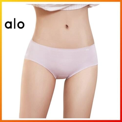 Alo Yoga Womens Seamless Underwear Skin-friendly Ultra-thin Nude Sense Elasticity Soft And comfortable Low-rise Sexy Underwear