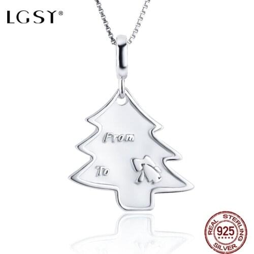 LGSY DP053 925 Sterling Silver Santa Claus Pendant Romantic Pure Silverware Fashion Jewelry Necklace Pendant Fine Jewelry Making