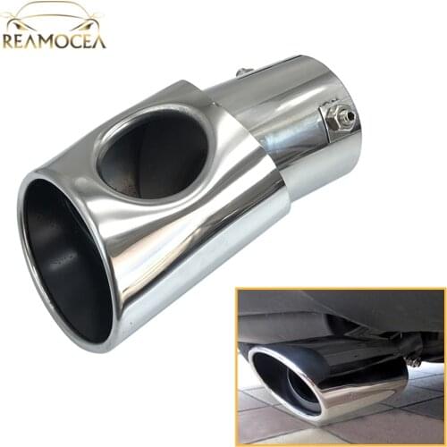 Reamocea 1Pc 304 Stainless Steel Exhaust Tail Rear Muffler Tip Pipe For Hyundai ix35 Tucson 2010 2011 2012 2013 2014