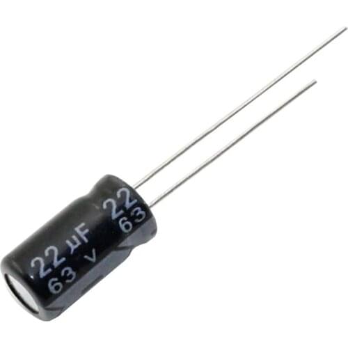 63v22UF volume 6x12mm Aluminum electrolytic capacitors 63v22UF 10pcs