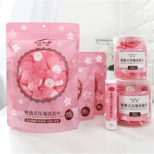 100PCS Disposable Portable Compression Face Towel Cotton Washcloth for Travel, Home,Camping and Other Outdoor Activities