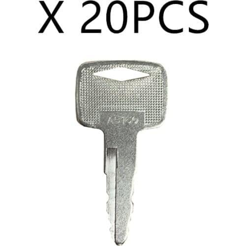 20 pc Ignition Keys For Mitsubishi Caterpillar Cat Forklift 91A07-01910 A5160 Free Shipping