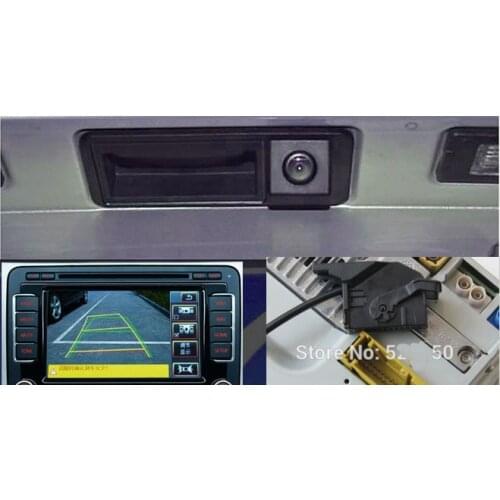 RGB Handle Rear View Reversing Camera RVC Hatch for VW Golf Plus Jetta MK5 5 MK6 VI Tiguan Passat B7 RNS510 RCD510 56D 827 566A