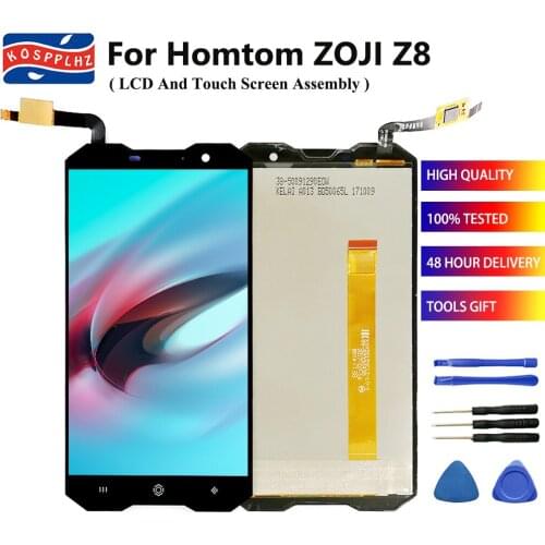 KOSPPLHZ 5.0" For HOMTOM ZOJI Z8 LCD Display and Touch Screen Digitizer Assembly Replacement For ZOJI Z8 Screen + Tools & Tape