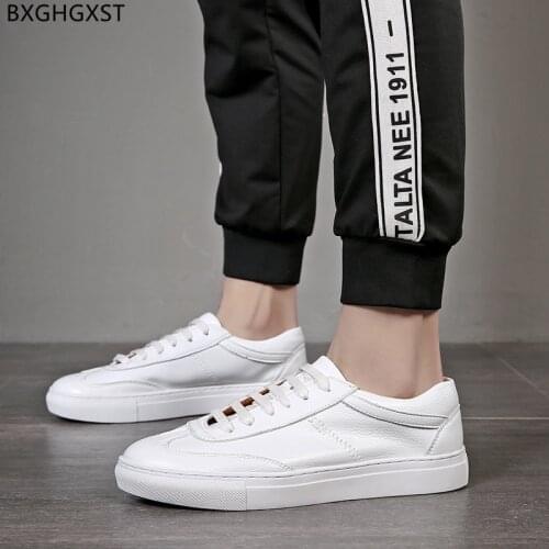 Skateboard Leather Casual Shoes for Man 2021 White Mens Shoes Casual Men Sneakers Fashion Sport Shoes Men Zapatillas De Hombre