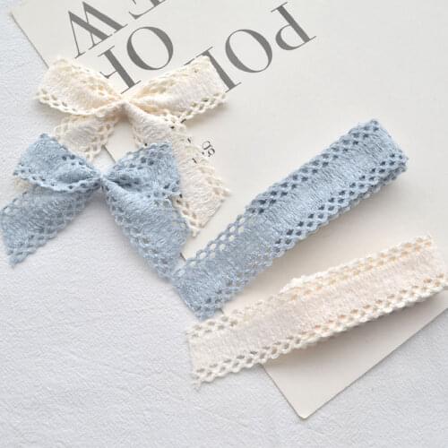 25MM Hollow Lace Polyester Webbing Ribbon Bow Hairpin Material DIY Hair Accessories Head Jewelry