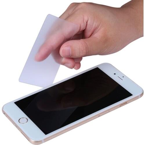 Mobile phone disassembling card, panel frame, middle frame, disassembly piece, screen removal tool