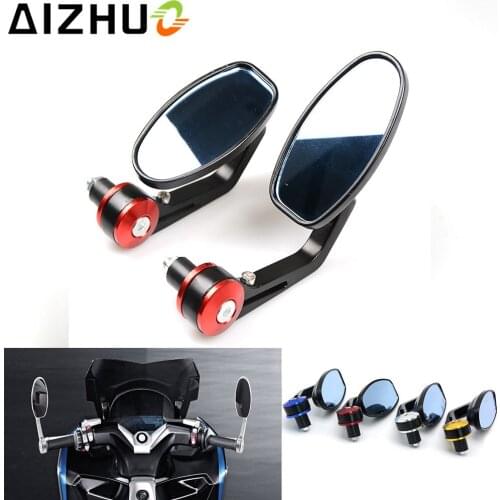 Motorcycle Rearview Mirrors Motorbike 7/8 Inch CNC Aluminum Handlebar End Mirrors For Honda PCX150 PCX125 CB190R CB400 CB500