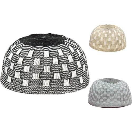 Men fashion Arabic Islamic Muslim man Male pray round hat caps Head Wear Spring Autumn Fashion Prayer Hats