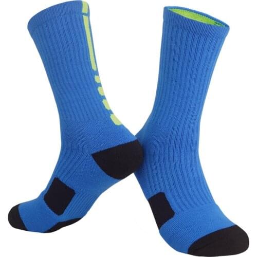 Mens Basketball Socks Thick Towel Bottom Middle Sweat-absorbent Professional Sports Socks Wholesale Dropshipping Knee Socks