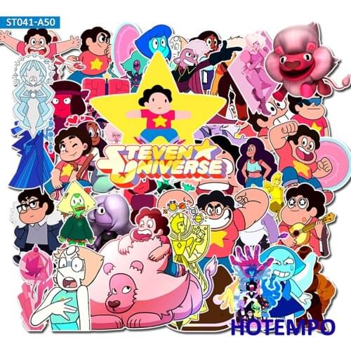 50pcs Animation Cartoon TV Steven Universe Stickers for Children Mobile Phone Laptop Guitar Skateboard Bike Stickers