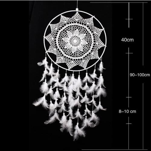 2020 New Lace Openwork Wind Chime Ornaments Creative Dream Catcher Home Decoration Bedroom Living Room Wall Hanging Pendant