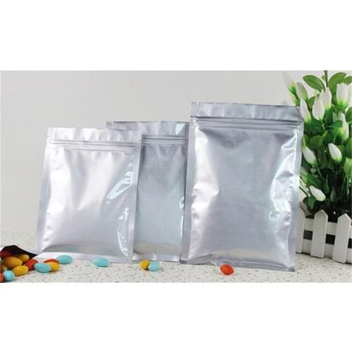 Wholesale 100pcs/lot 15cm*22cm 220micron Aluminum Foil Packag Bag Flat Bottom Powder/Feeds/Rice/Corn Bag