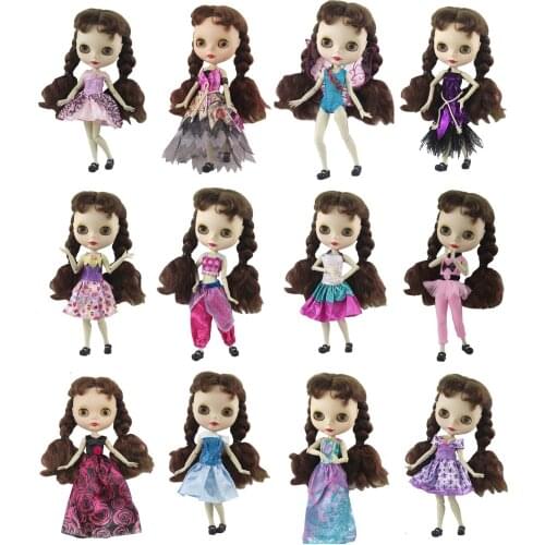 30cm Doll Dress Fashion Clothes handmade outfit For Barbie Doll for licca Accessories Baby Toys Best Girl' Gift