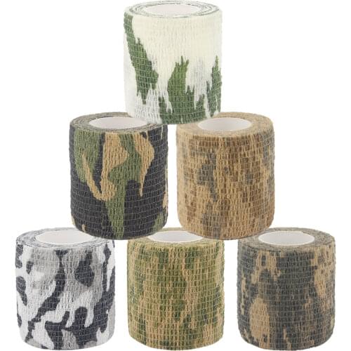 EKIND 4 pcs 5cmx4.5m Multi-Functional Self-Adhesive Protective Camouflage Stealth Waterproof Tape Wrap outdoor hot Toy sport
