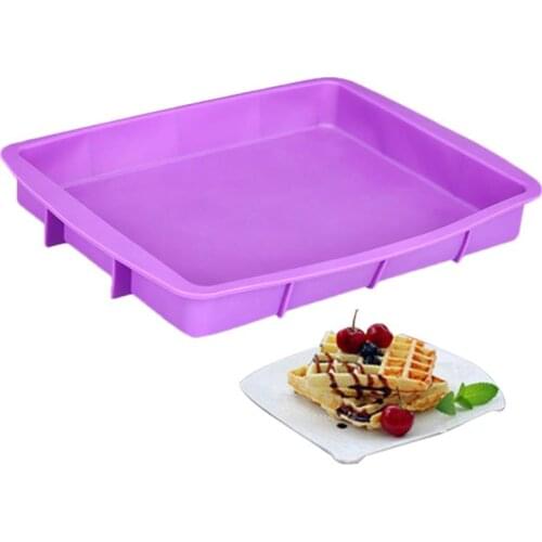 Cake Pan Heat Resistant Silicone Non-stick Rectangle DIY Cake Mold Baking Pan DIY Cake Non Stick Pan Baking Supplies