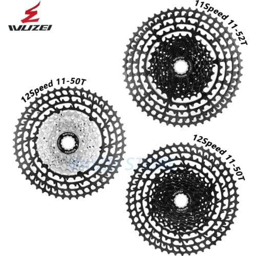 WUZEI 10/11/12 Speed 11-50T Cassette Ultralight Freewheel 46T 52T Aluminum Alloy MTB Bike Bicycle flywheel For Shimano GX