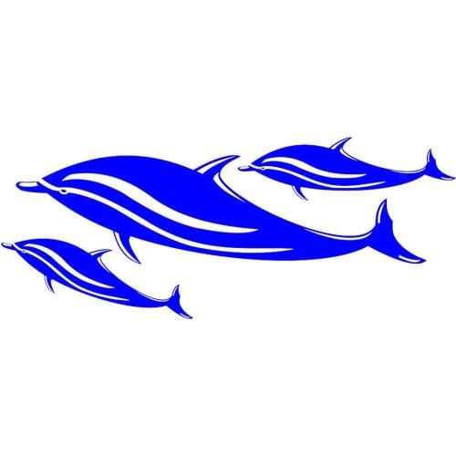 Dolphin Sticker Kayak Canoe Ocean Boat Car Truck Window Graphics Vinyl Car Packaging Accessories Decorative Personality