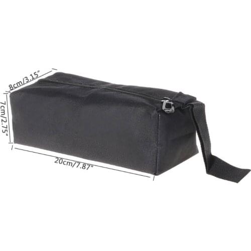 Waterproof Oxford Canvas Tool Bag Screw Nails Drill Bit Metal Parts Storage Case