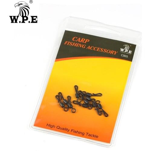 W.P.E Carp fishing accessories long body quick change rotating Q-shaped matte black fishing terminal fishing tackle Pesca 3set