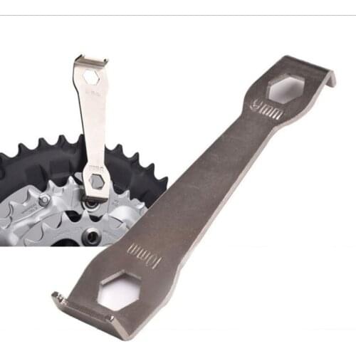 100pcs/lot Chain Ring Mech Hanger Slotted Nut Bolt Multi Tool 9/10mm Wrench High Quality Alloy Tool Steel