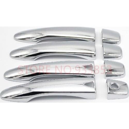 3 hole ABS Chrome Car Smart Handle Door Handles Cover For RENAULT KADJAR 2016 2017 2018