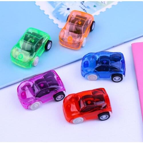 5pc/set New childrens toys transparent Mini Huili lovely plastic color mountain bike childrens toys gifts
