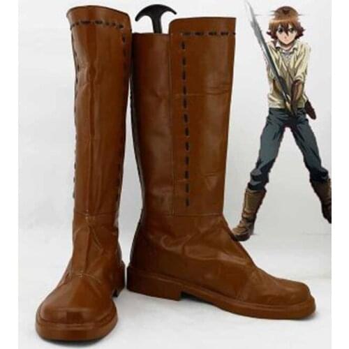 Akame Ga Kill! Tatsumi Cosplay Boots Shoes Men Cosplay Costume Party Shoes Custom Made Boots