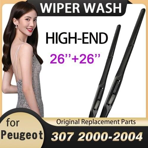 Car Wiper Blades for Peugeot 307 307SW 307CC hatchback sedan 2000 2001 2002 2003 2004 Winshiled Windscreen Wipers Accessories