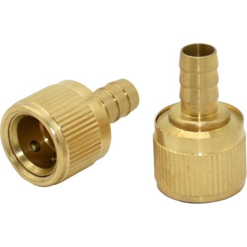 10mm 1/2" hose Barb Quick Connector Brass 1/2 inch copper metal threaded water pipe connector 1pcs