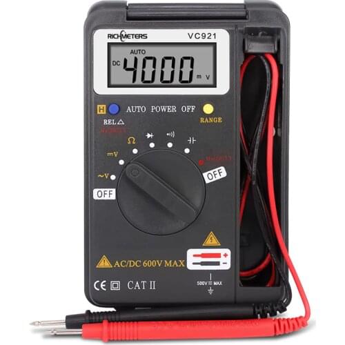VC921 Digital Multimeter True RMS Auto Range Frequency AC/DC Voltage 4000 counts Electric Tester