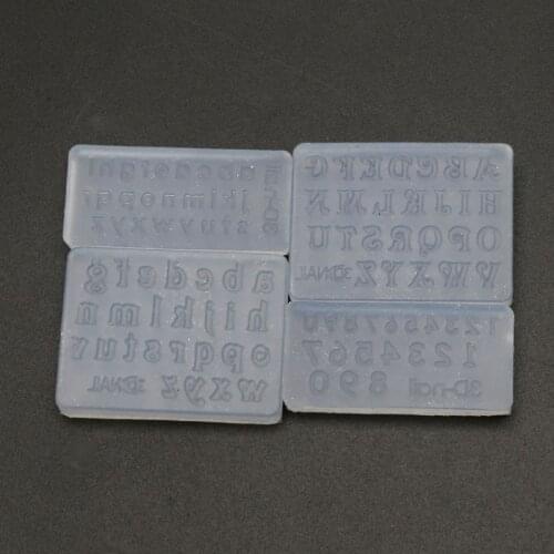 Numbers Letters Pendant Resin Silicone Mold Jewelry Making Tools Nail Art Crafts X4YA
