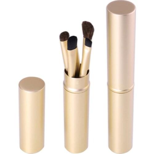 O.TWO.O 5Pcs/Set Makeup Brushes Loose Powder Blush Foundation Eyeshadow Eyeliner Lip Cosmetic Brush Kit Beauty Tools With Tube
