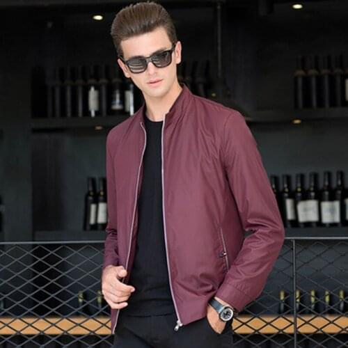 Newest Men Spring and Autumn Coat Clothing Jacket Fashion Long Sleeve Solid Casual Jacket Coat With Zipper Mens Jacket