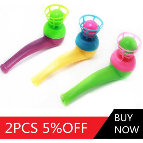1pcs Balance Board Games for Children Blow ball Games Tobacco Pipe Blowing Ball Nostalgia Juggling Kids Funny Board Game Toys