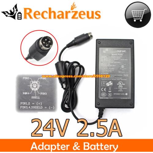 Genuine FSP FSP060-DAAN2 24.0v 2.5A 60W FSP060DAAN2 Switching Power AC Adapter 4 Pin Laptop Charger H00000901 HU10142-16137